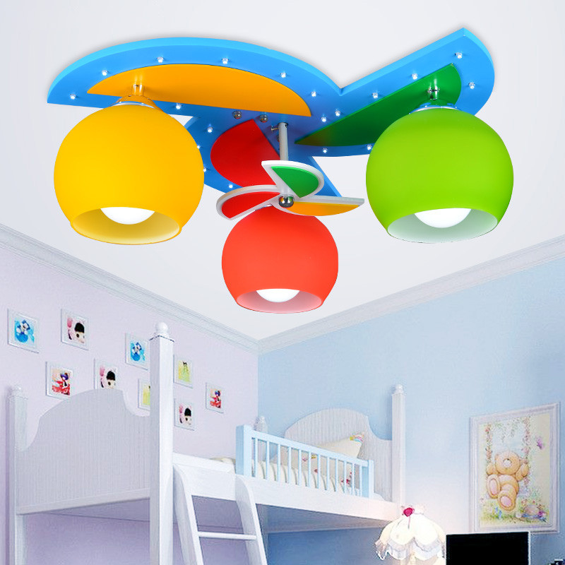 Kids Bedroom Lamps
 Ceiling Lights with 3 Heads for Baby Boy Girl Kids
