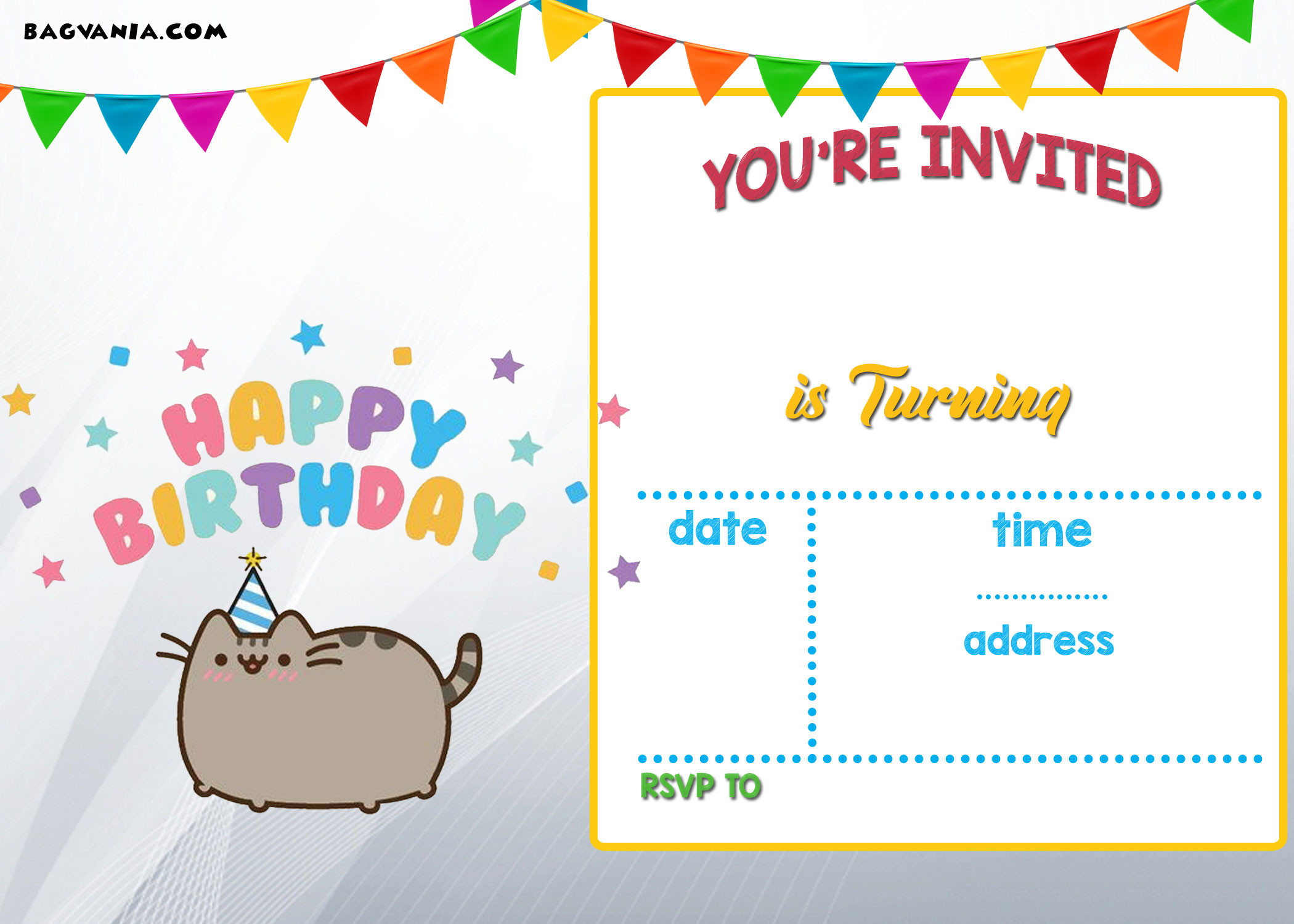Kids Birthday Invitation Templates
 Free Printable Kids Birthday Invitations – Bagvania FREE