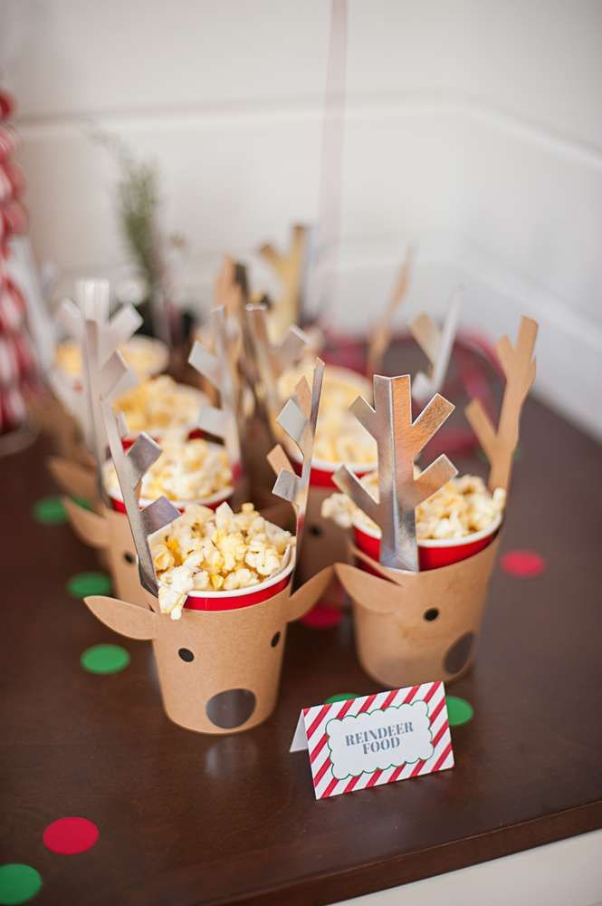 Kids Christmas Party Snack Ideas
 Reindeer treats at a Santa Christmas party See more party