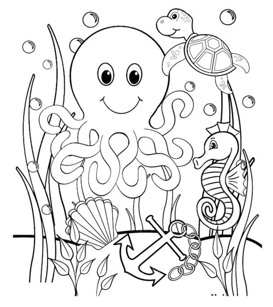 Kids Coloring Pages Animals
 35 Best Free Printable Ocean Coloring Pages line