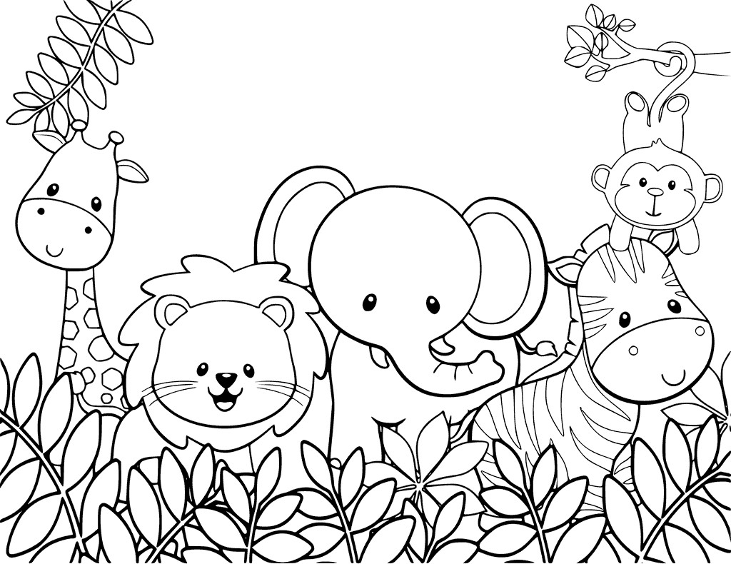 Kids Coloring Pages Animals
 Cute Animal Coloring Pages Best Coloring Pages For Kids