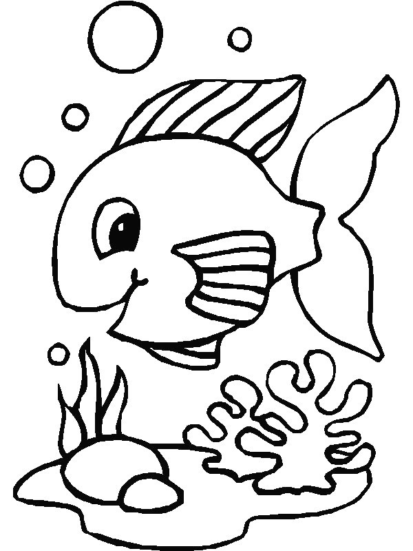 Kids Coloring Pages Fish
 Kids n fun