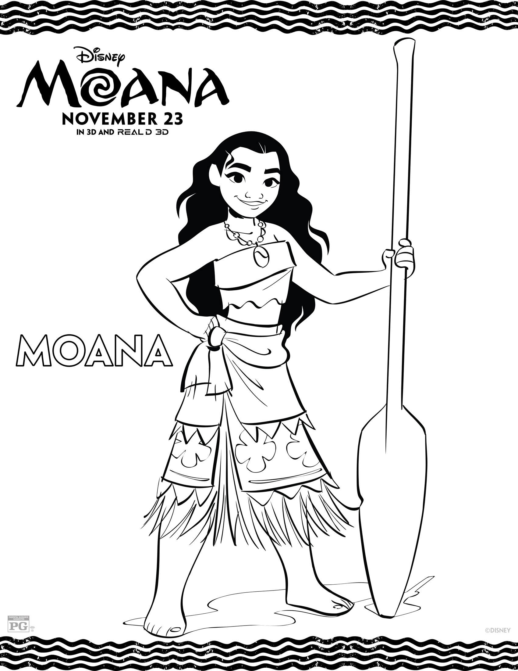 Kids Coloring Pages Moana
 Moana coloring pages