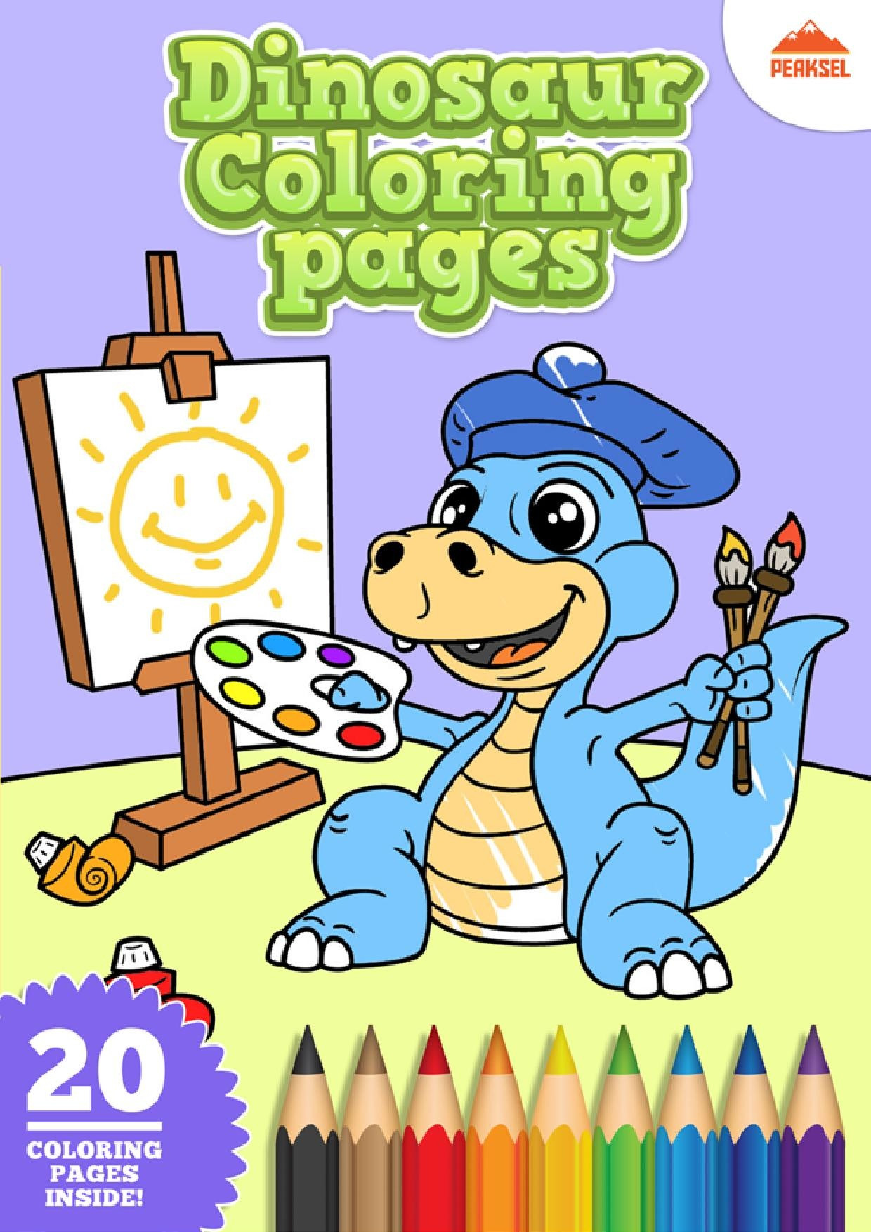 Kids Coloring Pages Pdf
 File Dinosaur Coloring Pages Printable Coloring Book For