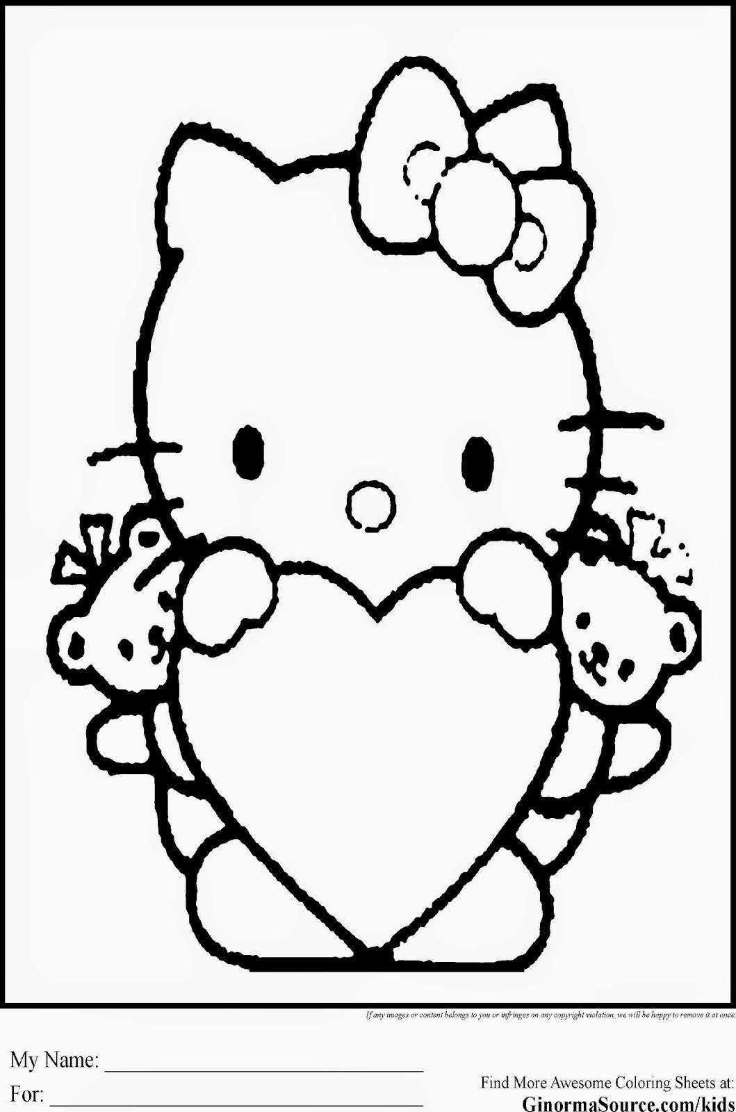 Kids Coloring Pages Pdf
 Hello Kitty Coloring Pages Pdf Coloring Home