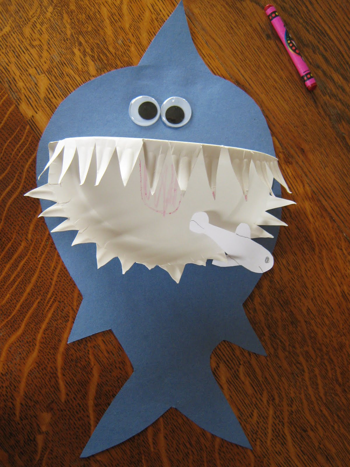 Kids Craft Projects
 Almost Unschoolers Paper Plate Shark Craft