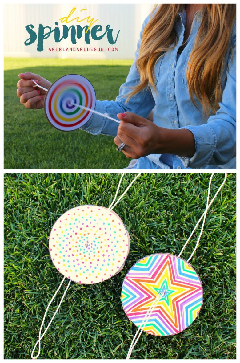 Kids Craft Projects
 DIY Paper Spinner for Endless Fun