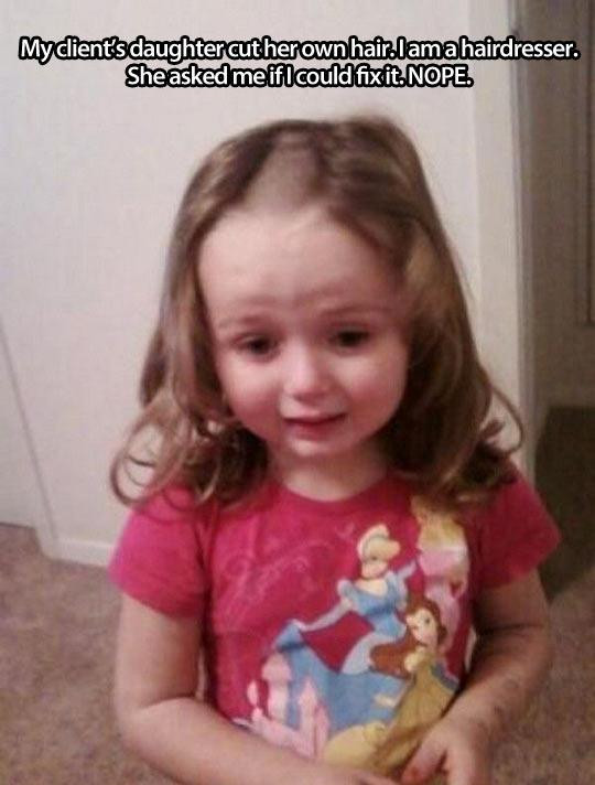 Kids Cut Their Hair
 19 People Who ve Made a Terrible Mistake