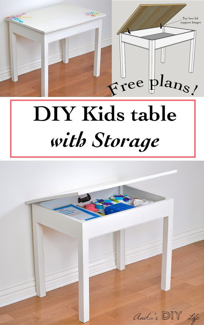 Kids Desk With Storage
 1047 best Furniture DIY images on Pinterest