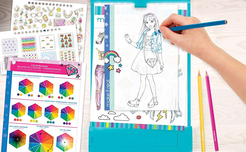 Kids Fashion Design Kit
 Amazon Make It Real Fashion Design Mega Set with
