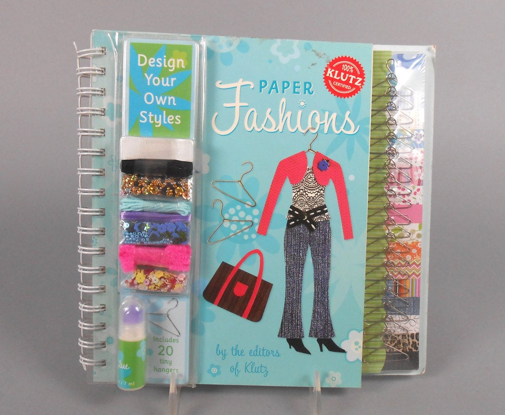 Kids Fashion Design Kit
 Kids Crafts Klutz Books Paper Fashions Clothing Design Kit