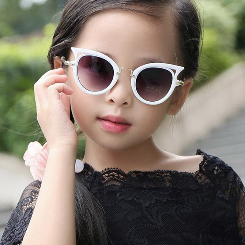 Kids Fashion Glasses
 New Cat Eye Kids Sunglasses Boy Girl Fashion UV Protection