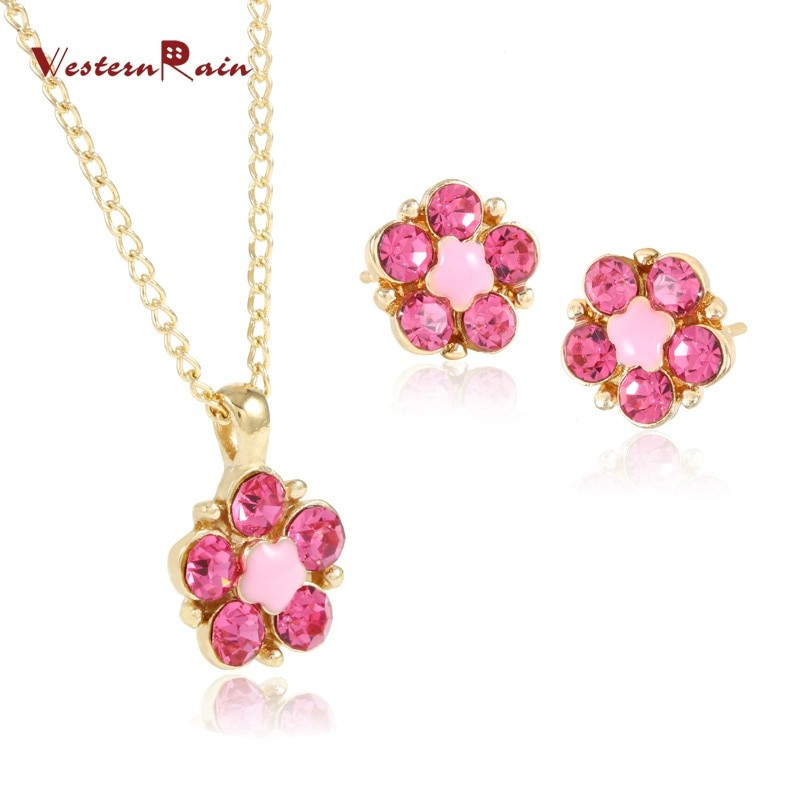 Kids Fashion Jewelry
 Aliexpress Buy WesternRain Lovely Pink Green Crystal