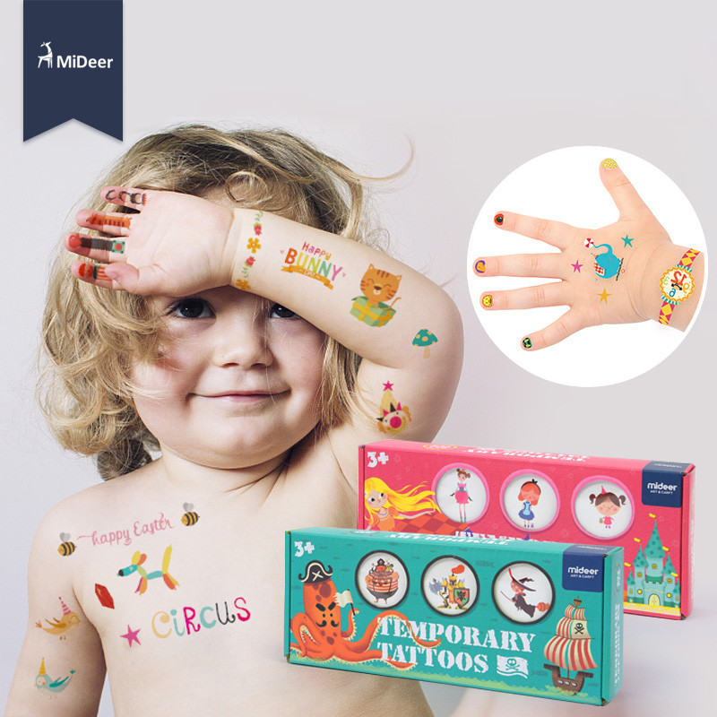 Kids Fashion Kit
 Kids Toys Waterproof Temporary Tattoo Nail Stickers kit