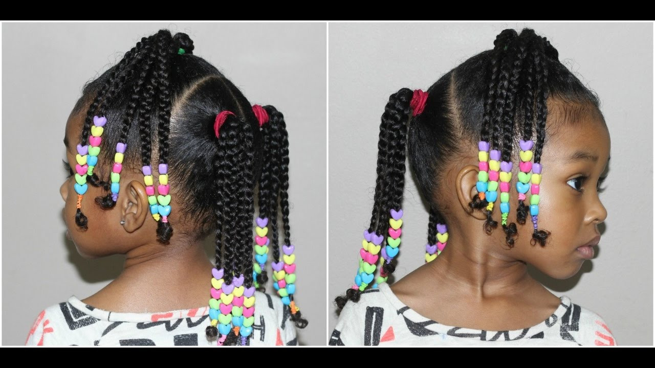 Kids Girl Hair Styles
 Kids Braided Hairstyle with Beads