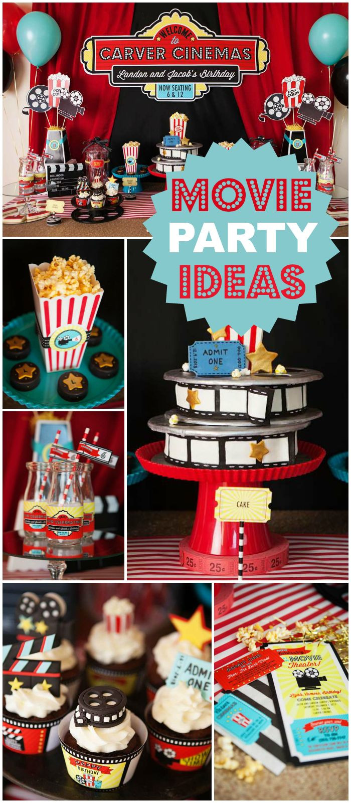 Kids Hollywood Party
 This Hollywood movie party rolls out the red carpet See