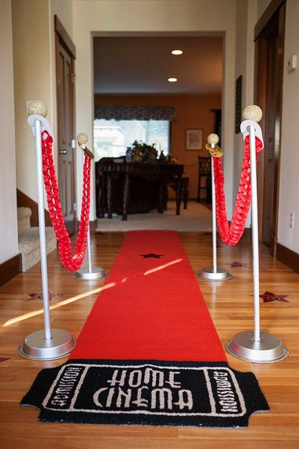Kids Hollywood Party
 Throw a "movie theater" party where guests start at your