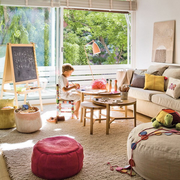 Kids Living Room
 Living room for both children and parents hints for