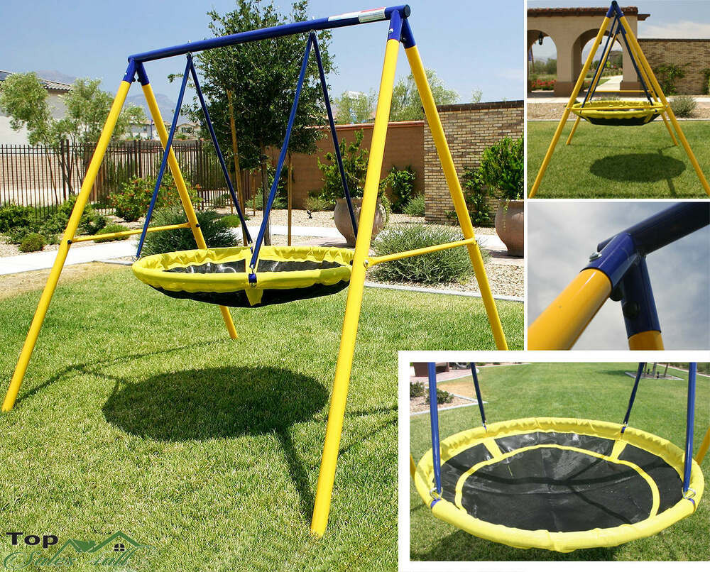 Kids Outdoor Playground Sets
 Playground Swing Set Toddler Outdoor Backyard Kids UFO