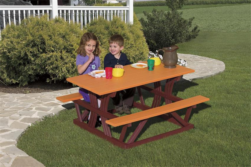 Kids Outdoor Table And Bench
 Amish Made Kids Outdoor Furniture from DutchCrafters Amish