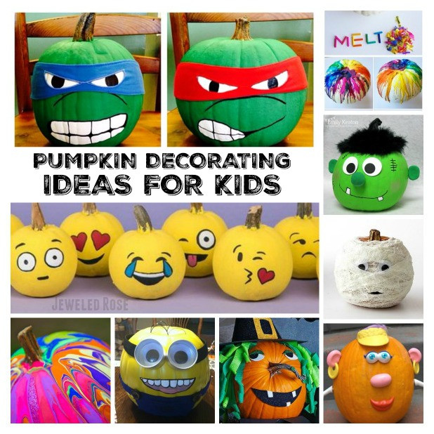 Kids Pumpkin Decorating Ideas
 No Carve Pumpkins for Kids
