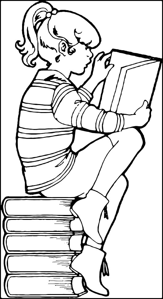 Kids Reading Coloring Pages
 Julie Ann s World Book Club