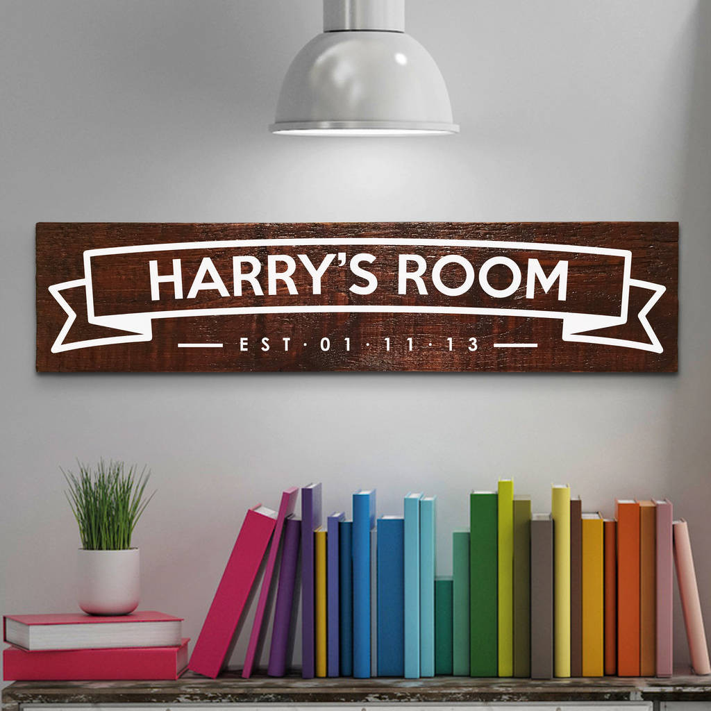 Kids Room Name Signs
 personalised children s room name sign by nineteen74