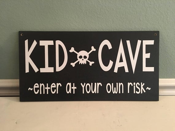 Kids Room Sign
 Kids Cave Sign Play Room Sign Decor Enter at your own Risk