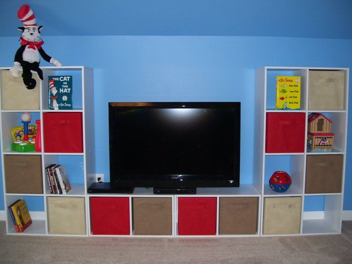 Kids Room Tv Stand
 DIY Storage Unit for kids room or playroom or maybe an
