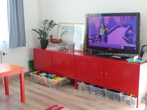 Kids Room Tv Stand
 Ikea PS Cabinet as TV Stand in playroom