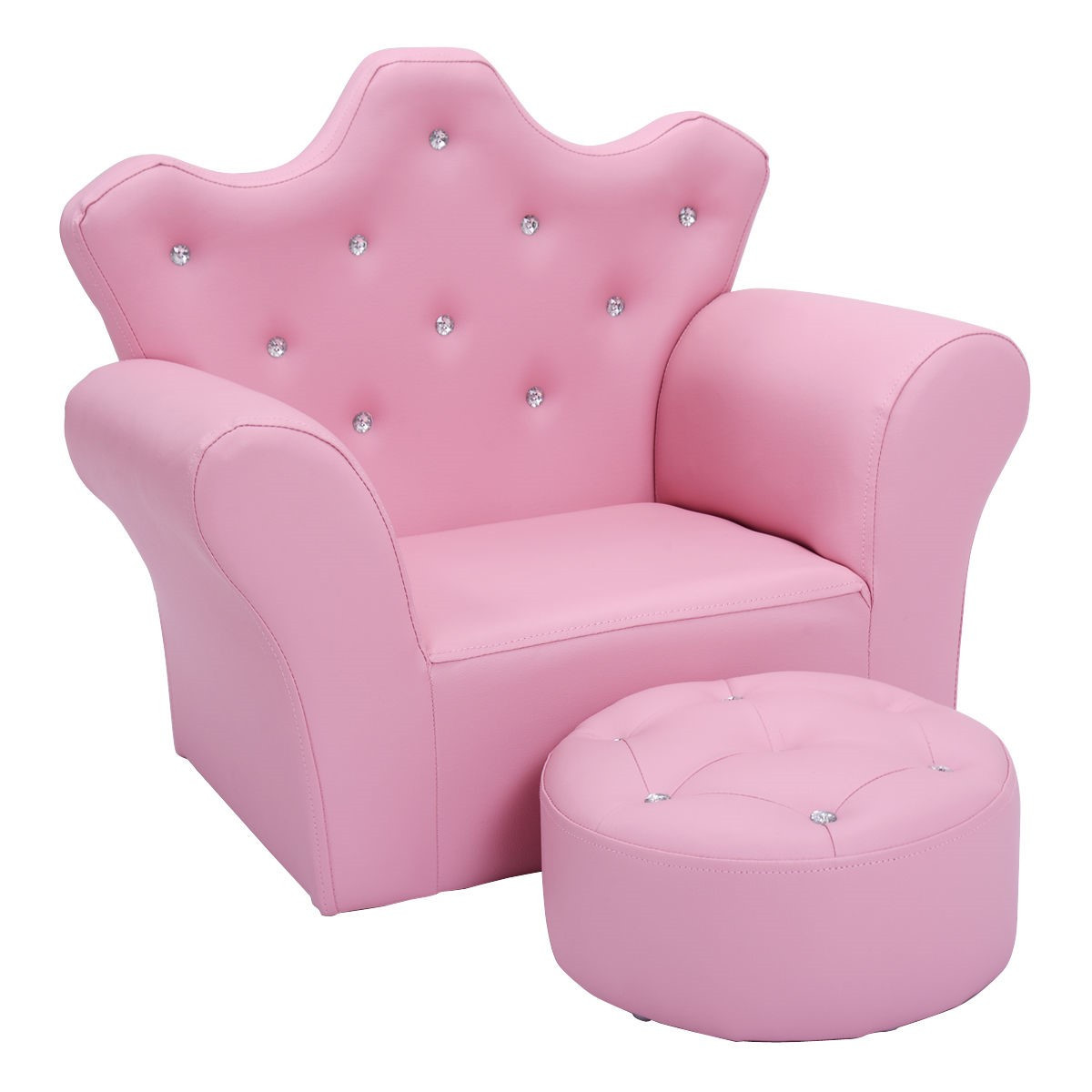 Kids Sofa And Chair
 Costway Pink Kids Sofa Armrest Chair Couch Children