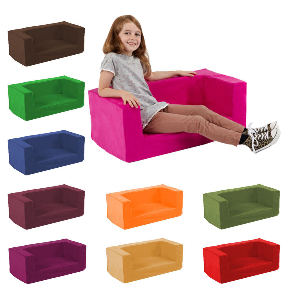 Kids Sofa And Chair
 Kids Children s Double fy Settee Toddlers Foam Sofa