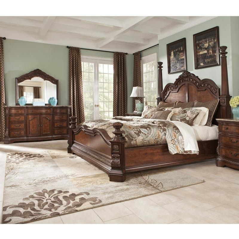 King Size Master Bedroom Sets
 Go grand in your master bedroom This traditional bedroom