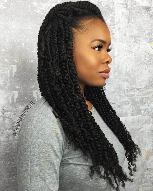 Kinky Braids Hairstyle
 30 Hot Kinky Twists Hairstyles to Try in 2017