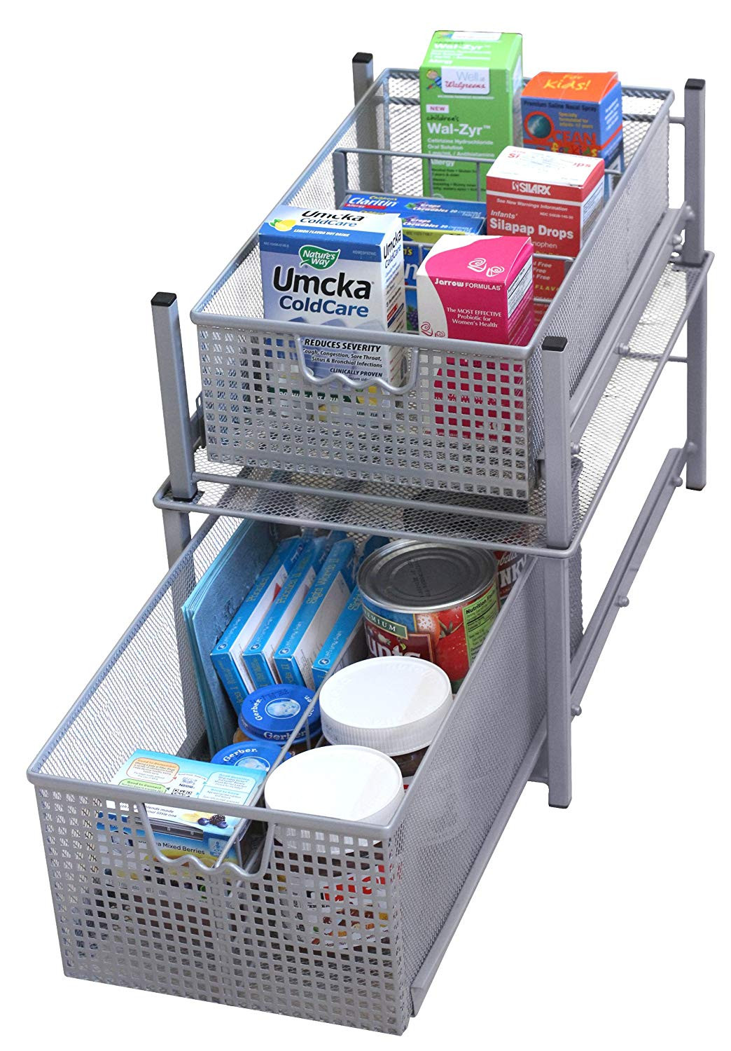 Kitchen Cabinet Organizers Amazon
 Mesh Cabinet Basket Organizer Drawer Slide Storage