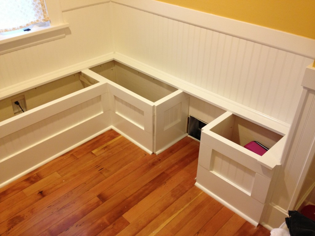 Kitchen Nooks With Storage Benches
 DIY Custom Kitchen Nook Storage Benches