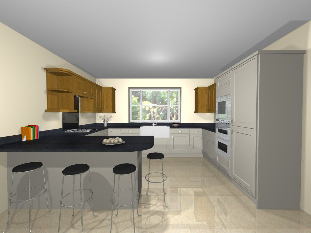 Kitchen Remodeling Layout
 3d G Shaped Kitchen Design in 2019