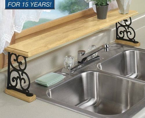 Kitchen Sink Organizer Ideas
 Solid Wood Iron Kitchen Bathroom Counter Over The Sink