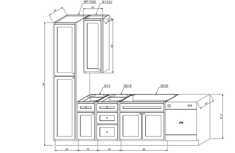 Kitchen Wall Cabinet Depth
 Standard Kitchen Cabinet Dimensions Drawing Small House