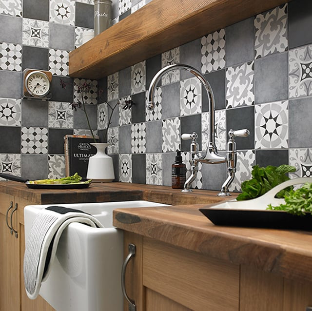 Kitchen Wall Tile Design
 Top 15 Patchwork Tile Backsplash Designs for Kitchen