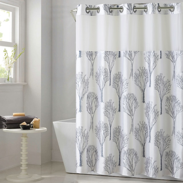 Kohls Bathroom Shower Curtains
 Hookless Modern Tree Shower Curtain with Liner