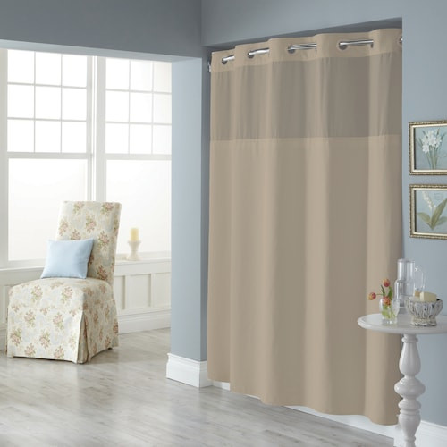 Kohls Bathroom Shower Curtains
 Dobby Pique Mystery Hookless Fabric Shower Curtain
