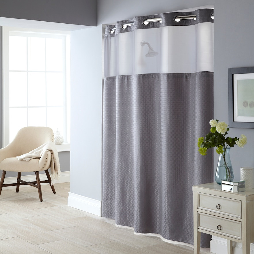 Kohls Bathroom Shower Curtains
 Grey Shower Curtain