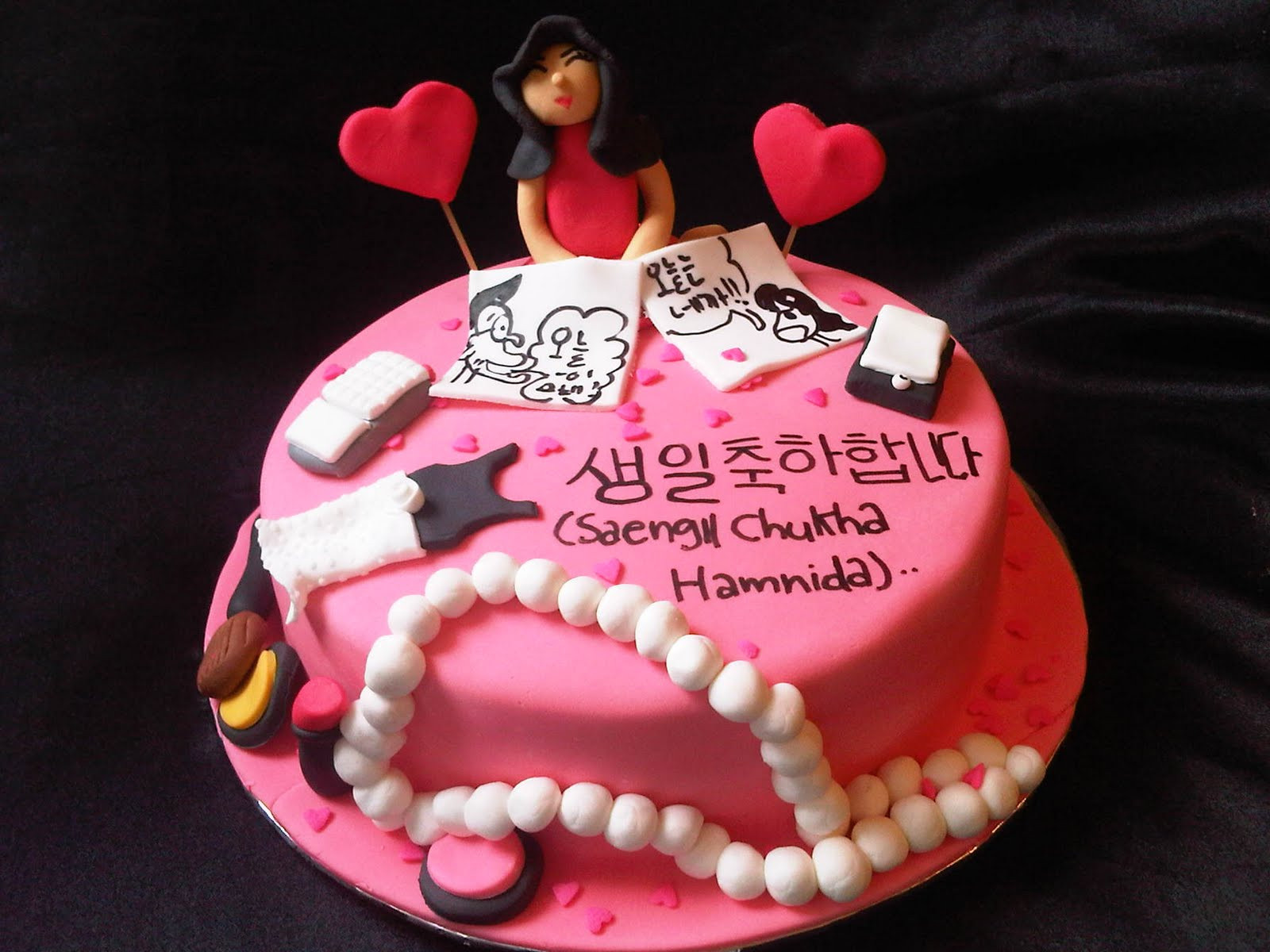 Korean Birthday Cake
 Say It With Cakes By Vazkya korean holic cake theme