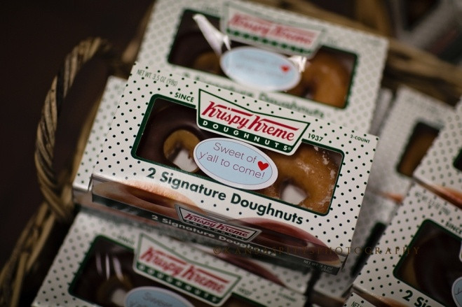 Krispy Kreme Wedding Favors
 Krispy Kreme favors How amazing