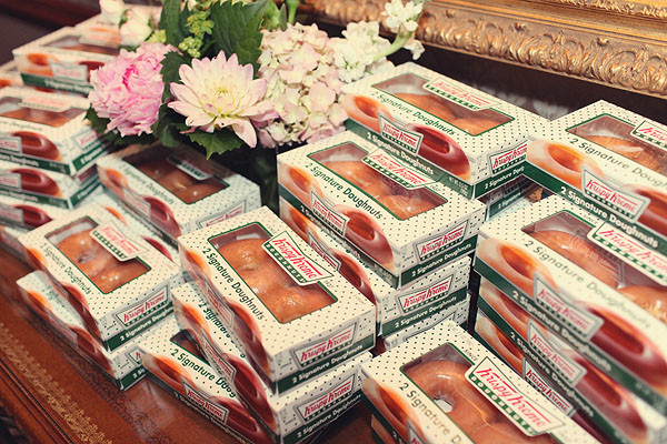 Krispy Kreme Wedding Favors
 it