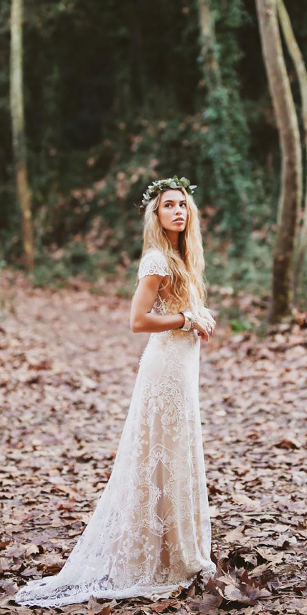 Lace Bohemian Wedding Dress
 15 Bohemian Wedding Dresses For Charming Brides