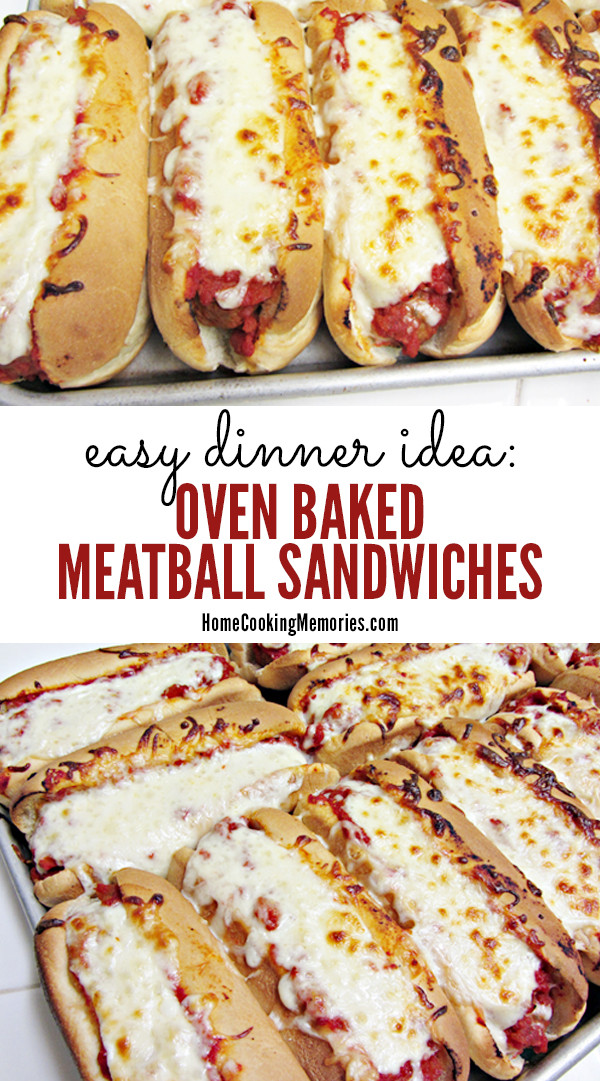 Large Dinner Party Ideas
 Easy Dinner Idea Oven Baked Meatball Sandwiches Recipe