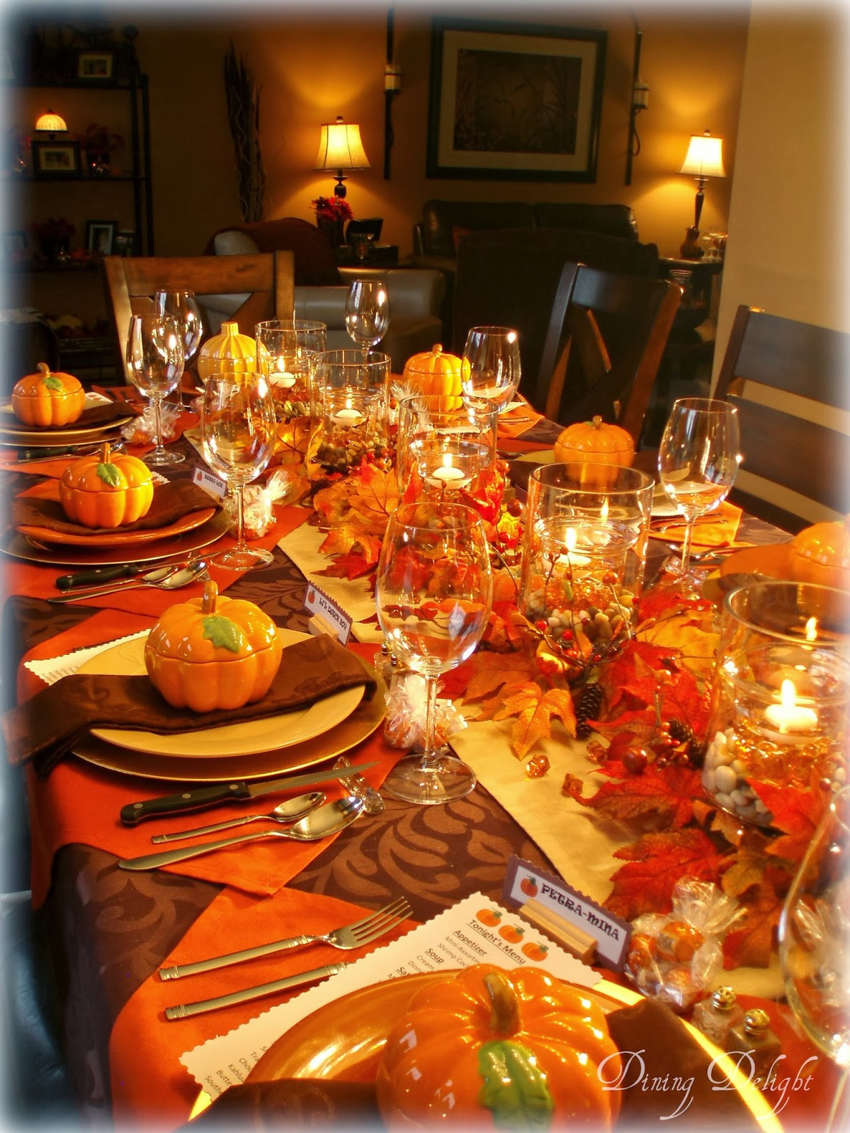Large Dinner Party Ideas
 Dining Delight Fall Dinner Party for Ten