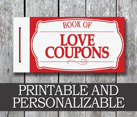 Last Minute Birthday Gift Ideas For Boyfriend
 Printable Love Coupon Book Gift for Him PDF Anniversary